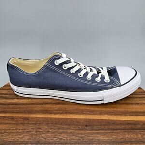 Converse Chuck Taylor All Star Shoes Mens 11 Navy Blue Canvas Low Top Sneakers